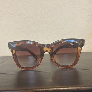 Quay Australia Leopard Print Sunglasses